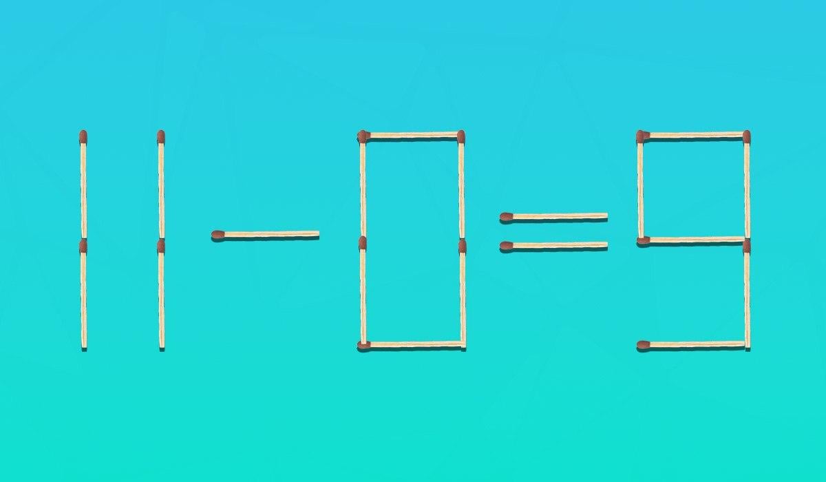 Πρέπει να μετακινήσετε δύο σπίρτα για να διορθώσετε την ισότητα.