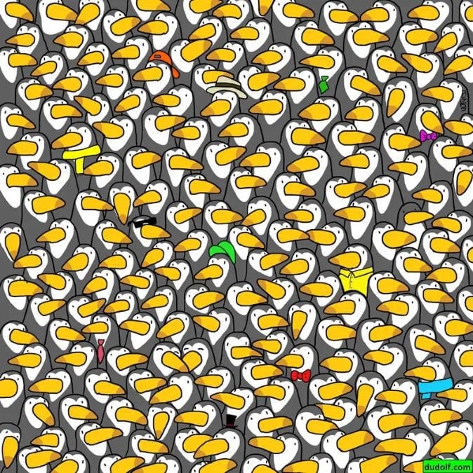 Ένα παζλ για μεγαλοφυΐες: μόνο λίγοι θα βρουν τον πιγκουίνο σε 30 δευτερόλεπτα